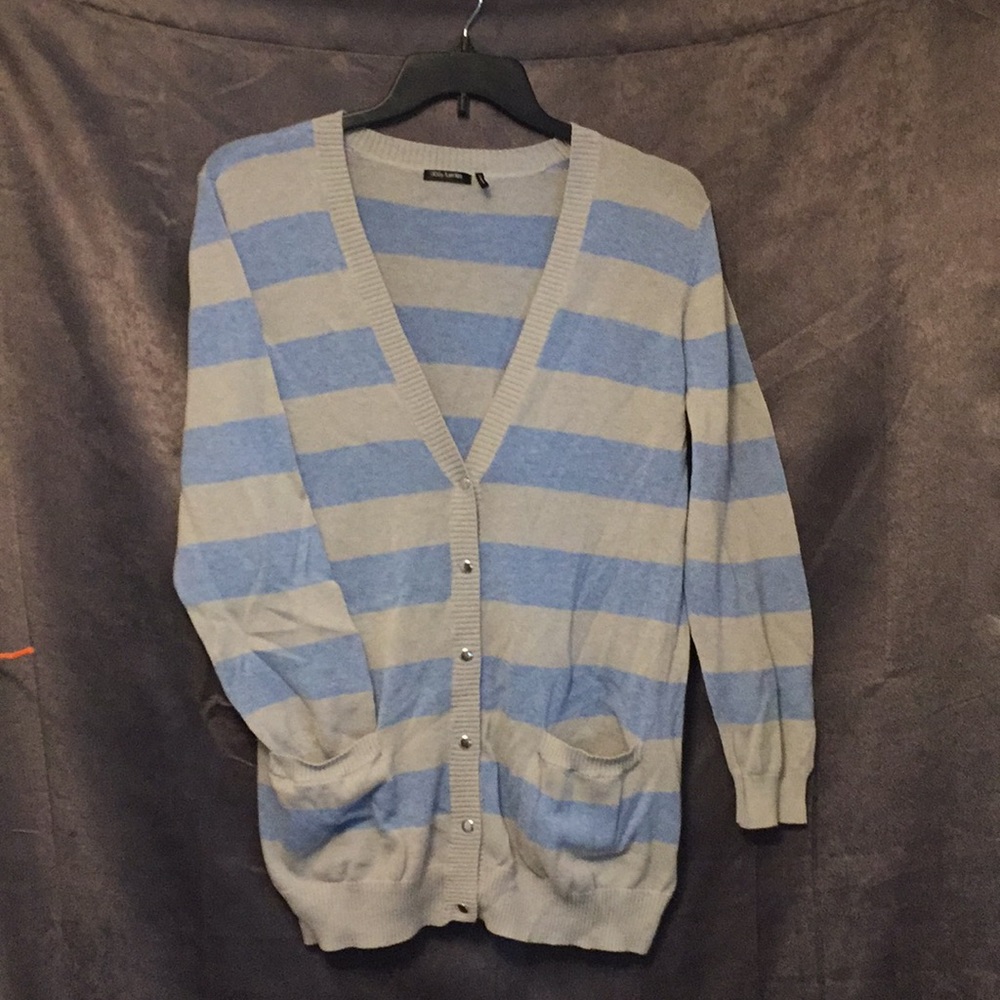 Long striped sweater